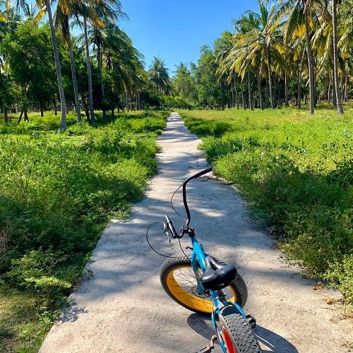 Fiets in Senggigi