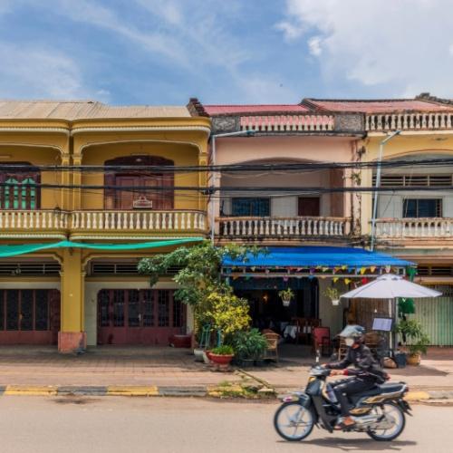 Kampot, straatbeeld