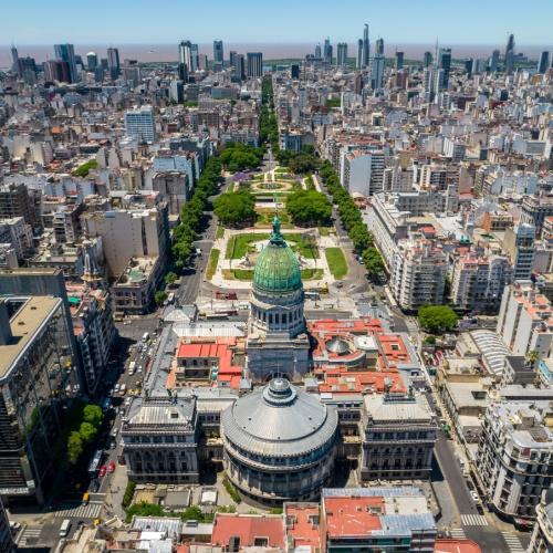 Luchtfoto van Buenos Aires