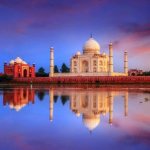 Taj Mahal sunset