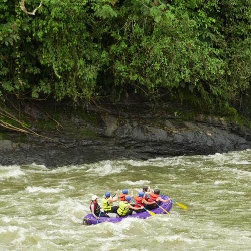 Raften op de Pastaza rivier