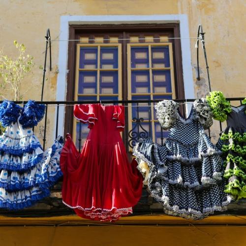 Traditionele flamenco jurken