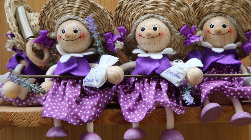 Lavendel poppen