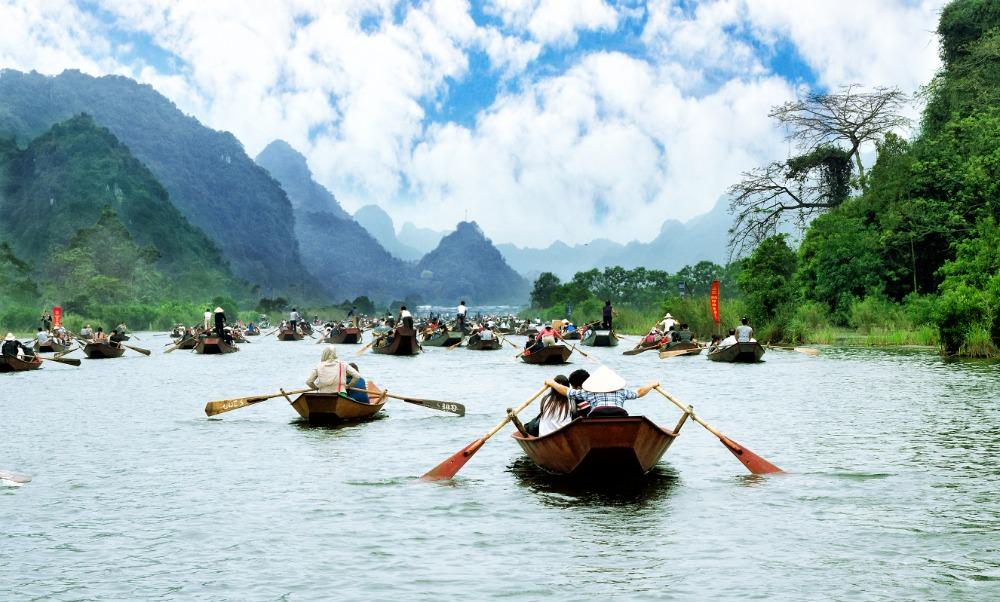 Toeristenbootjes Vietnam