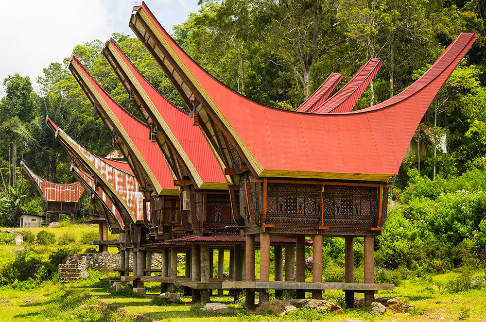 Traditionele huizen in Sulawesi
