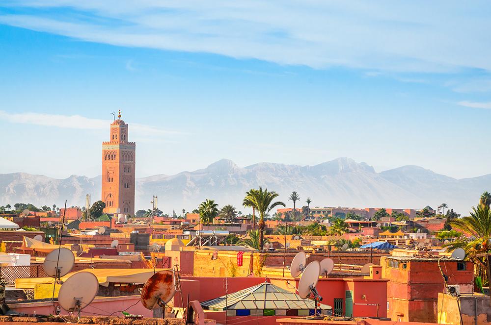Uitzicht op Marrakech