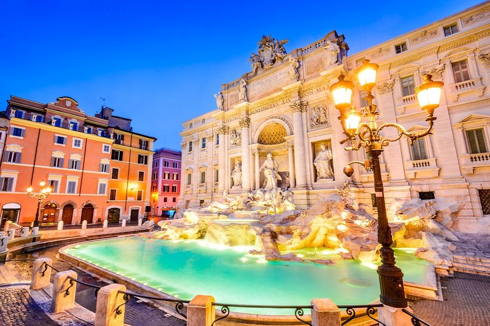 Trevi fontein Rome Italië 