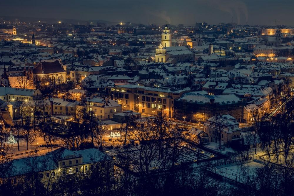 Vilnius in de winter