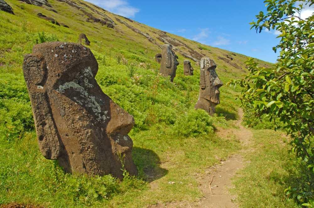 Moai-beelden op Paaseiland