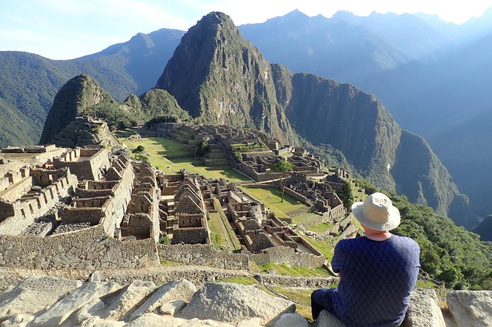 NRV reiziger bij Machu Picchu