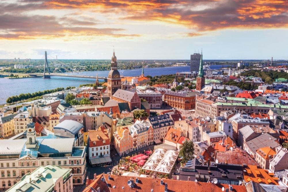 Uitzicht op Riga