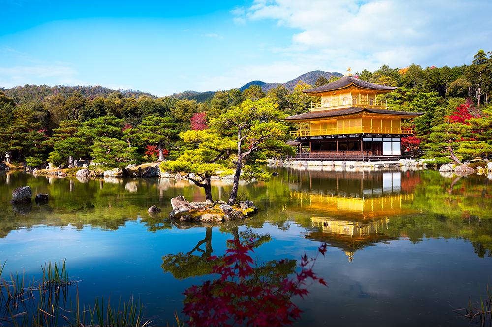 De gouden Kinkaku-ji tempel