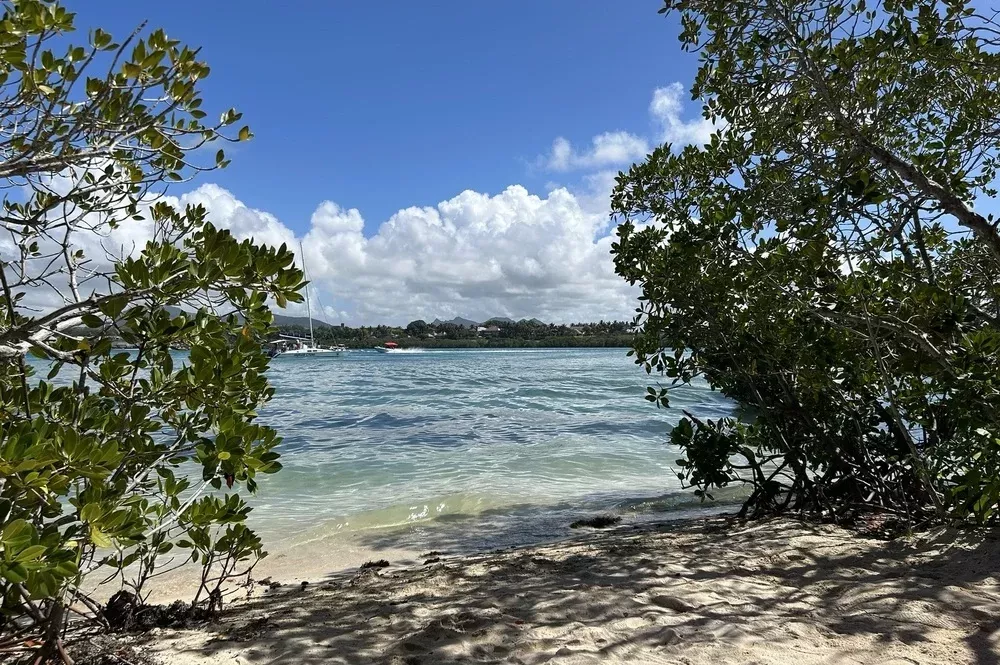 Strand bij Ile aux Cerfs