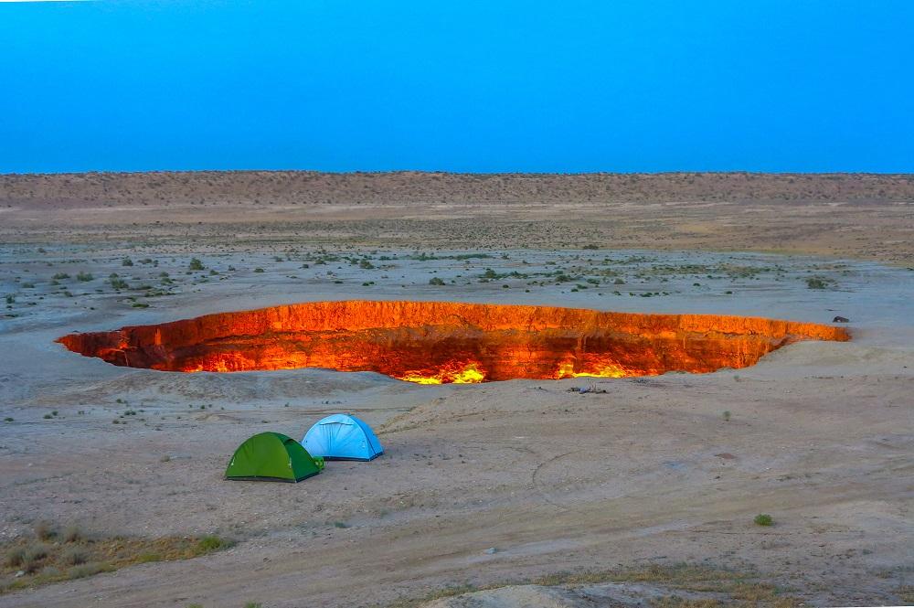 Krater van Derweze Turkmenistan
