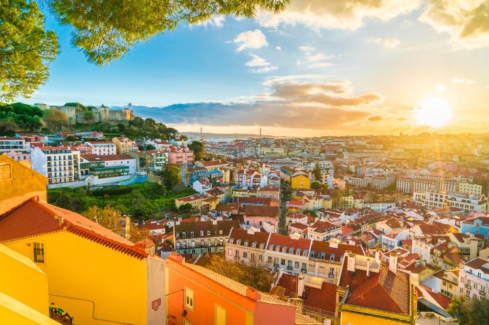 Panoramisch uitzicht op Lissabon