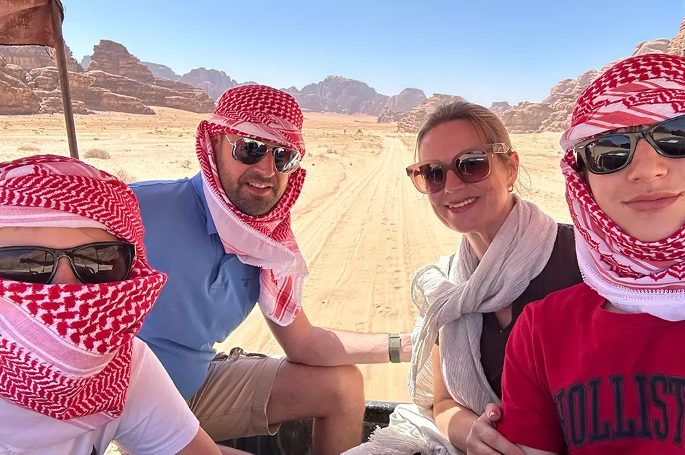 Wadi Rum woestijn, Jordanië