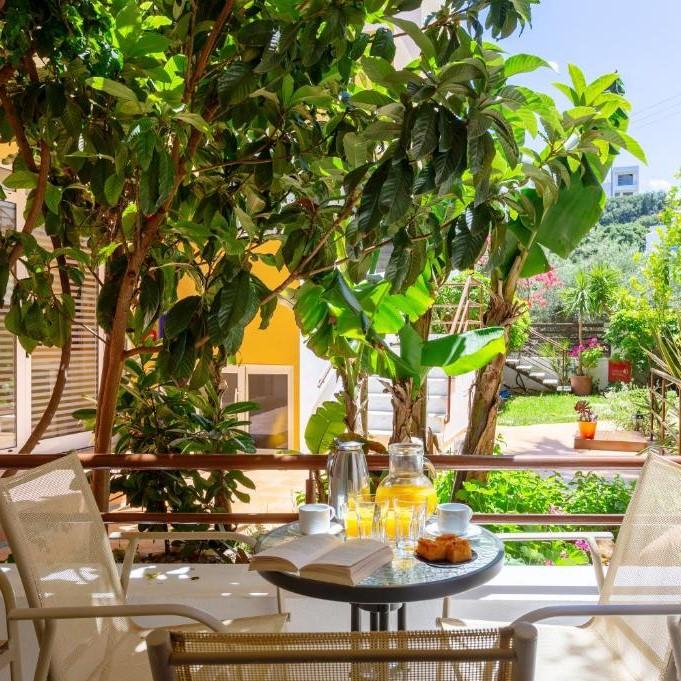 Faedra Beach Hotel, terras