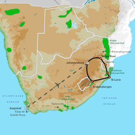 Kaapstad, Krugerpark & Swaziland