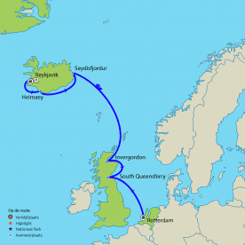 Rondreis & Cruise IJsland en Schotland naar Rotterdam