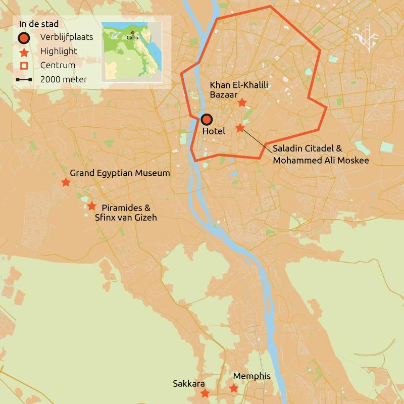 Routekaart Eeuwenoud Caïro