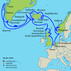 Cruise over de Poolcirkel; Groenland, IJsland en Schotland