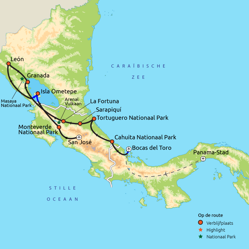 Panama, Costa Rica & Nicaragua