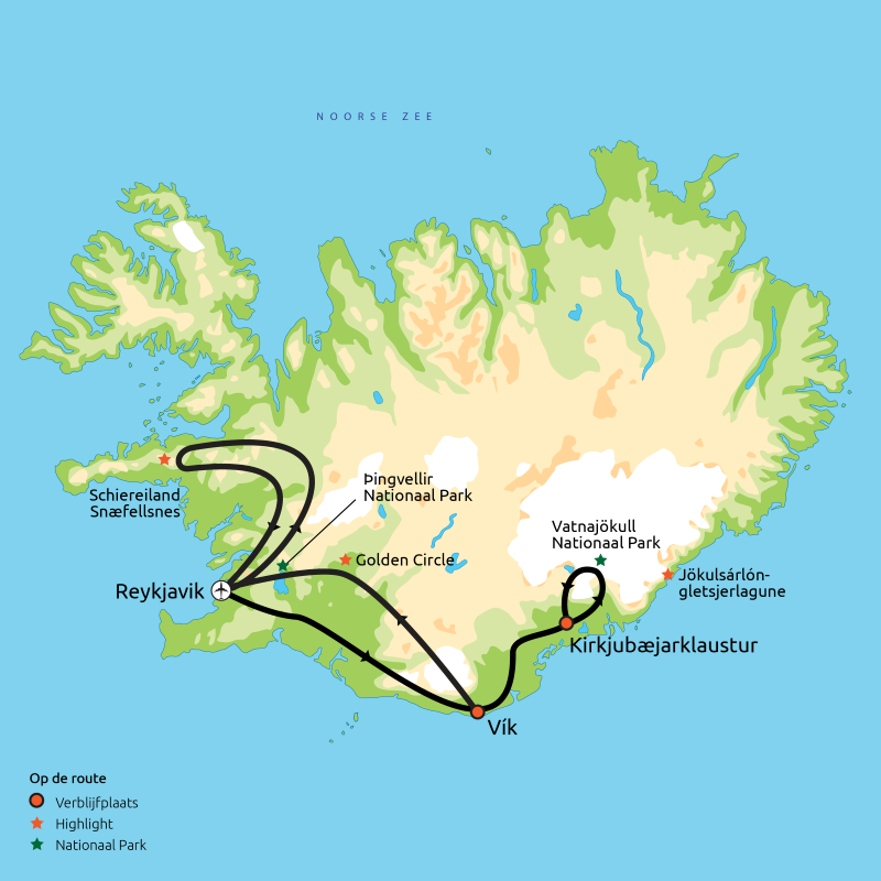 Het Beste van Zuid-IJsland incl. Snæfellsnes