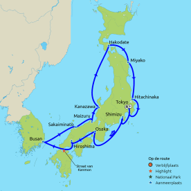Rondreis & Cruise rondom de kust van Japan