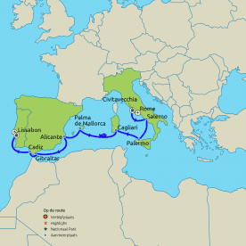 Rondreis & Cruise Middellandse zee van Rome naar Lissabon