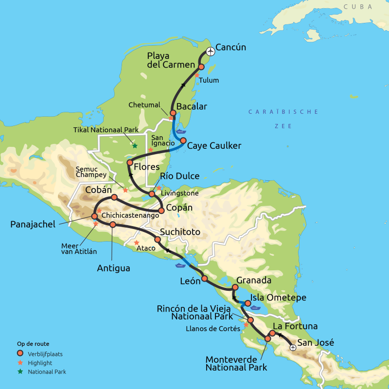 Grand Tour door Midden-Amerika