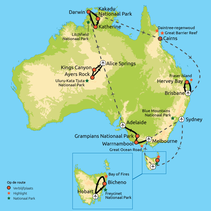 Australië Grand Tour incl. Tasmanië