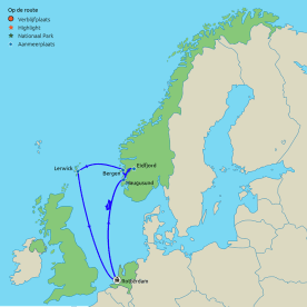 Cruise Noorse Fjorden naar Eidfjord en Bergen