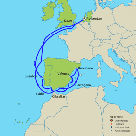 Cruise Spanje en Portugal