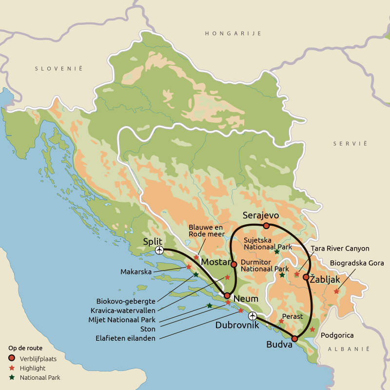 Relaxt door Kroatië, Bosnië-Herzegovina & Montenegro