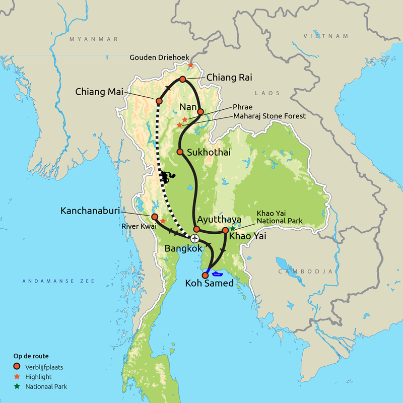 22-daagse groepsreis Noord-Thailand Compleet