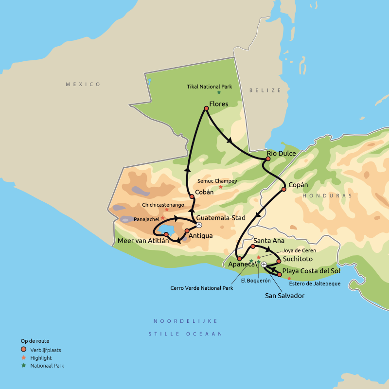 Guatemala, Honduras & El Salvador