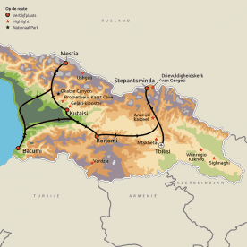 Routekaart Georgië Compleet