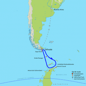 Rondreis & Cruise op expeditie naar Antarctica