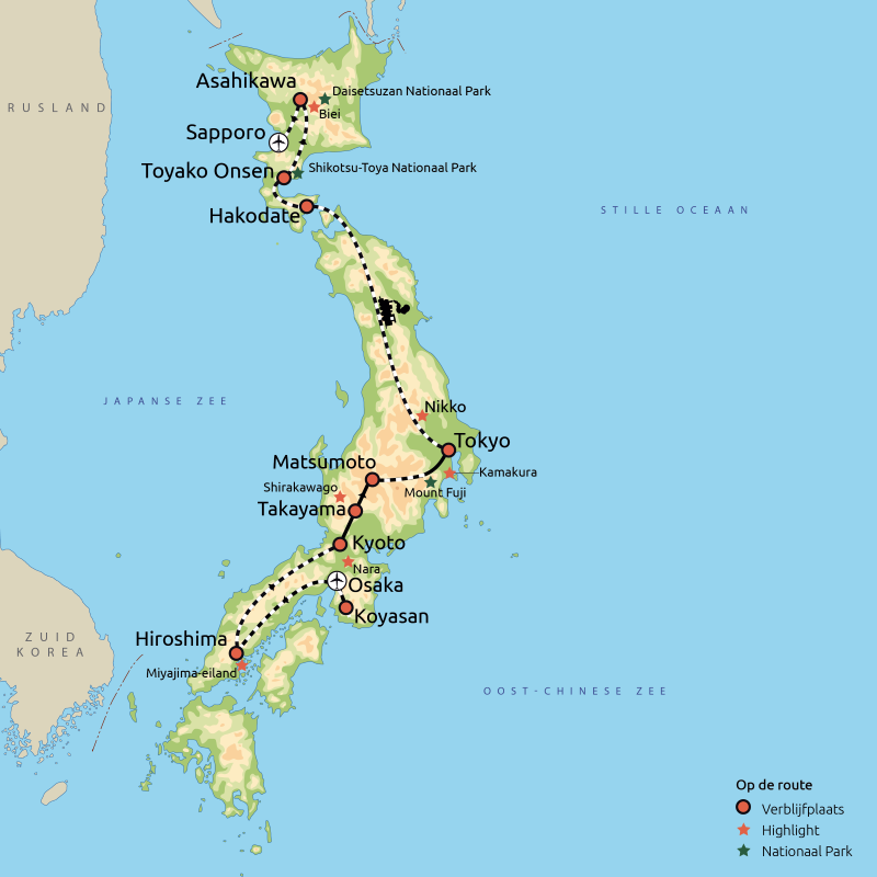 Hoogtepunten van Japan & Hokkaido
