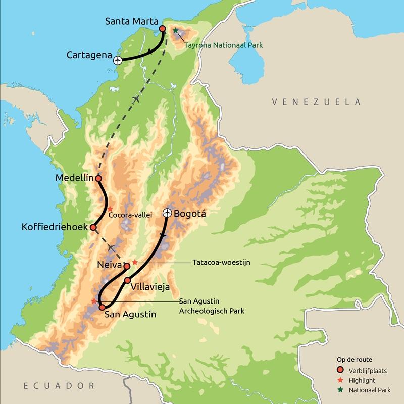 Hoogtepunten van Colombia