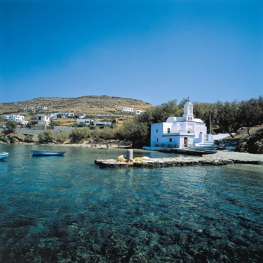 Tinos beach omgeving