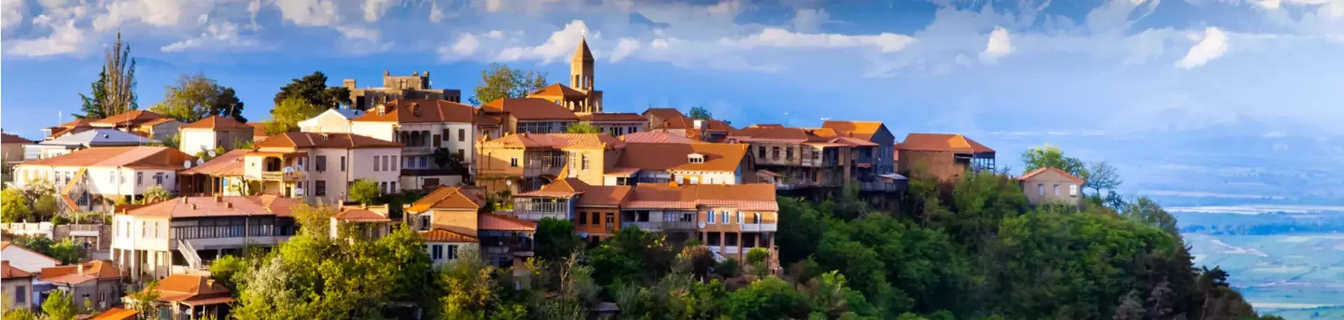 Sighnaghi in de regio Kachetië in Georgië