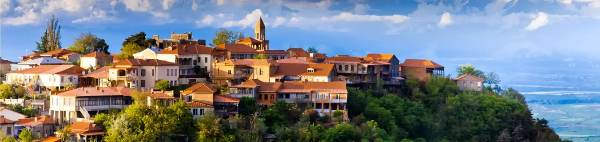 Sighnaghi in de regio Kacheti&euml; in Georgi&euml;